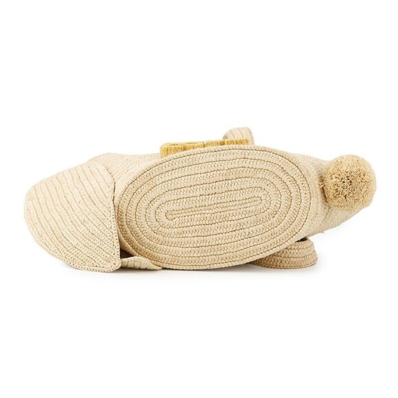 LOEWE Bunny Basket Bag Raffia Natural/Yellow A223S18X01 - Picture 4 of 13